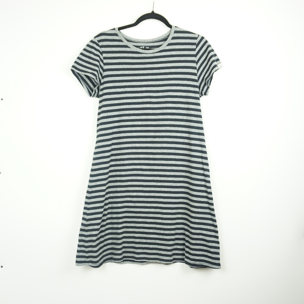 Striped cotton tee shirt dress